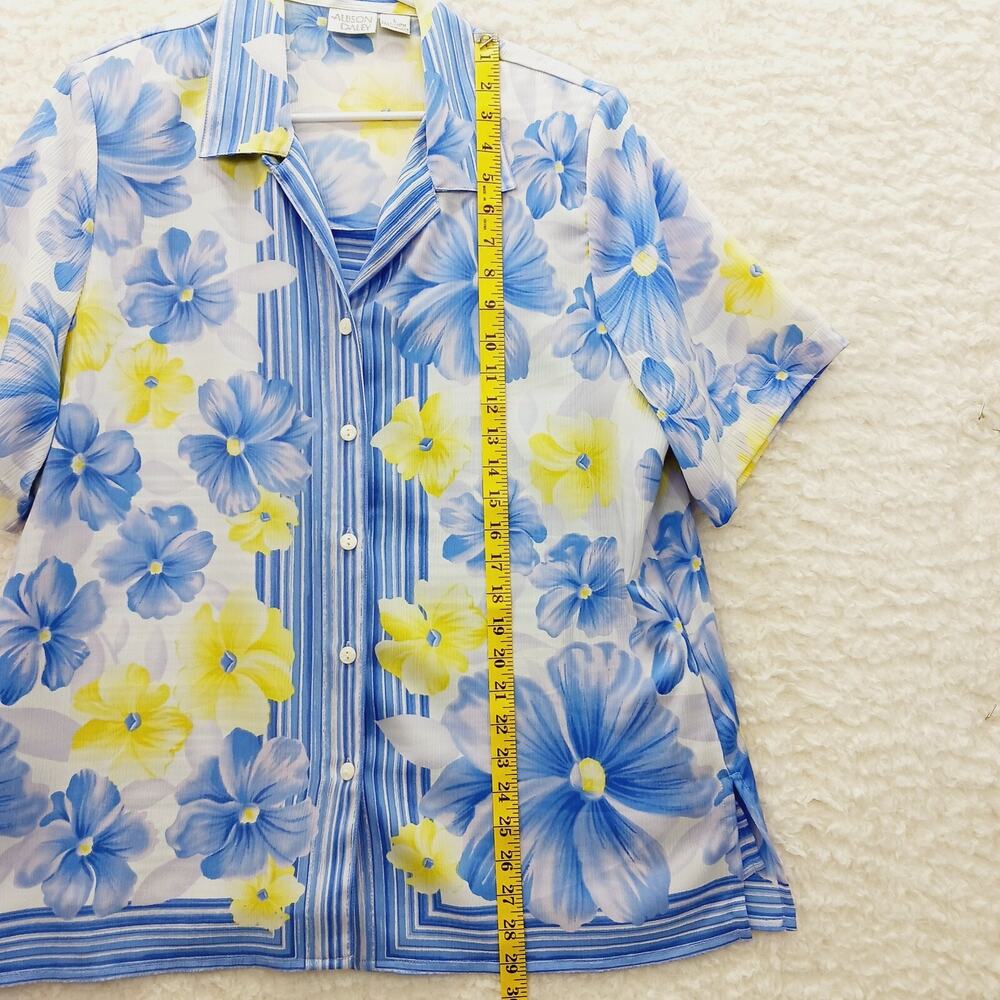 Blouse Tropical Cruise Coastal Office Vacation Resort Everyday Casual Y2K Size L